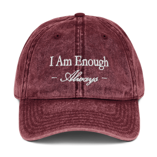 I Am Enough Vintage Cap